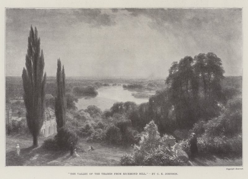 La vallée de la Tamise depuis Richmond Hill - Charles Edward Johnson