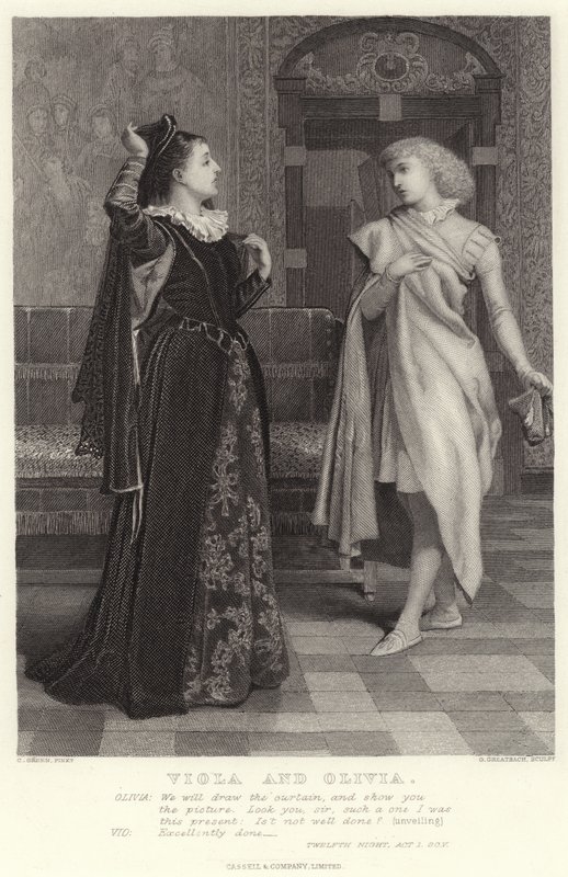 Viola et Olivia, La Nuit des rois, Acte I, Sc V - Charles Green