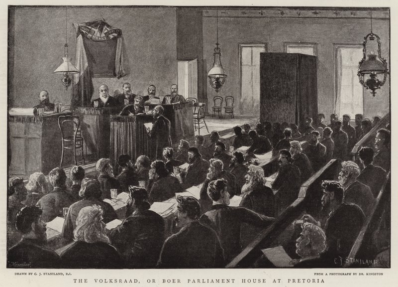 Le Volksraad, ou Parlement Boer à Pretoria - Charles J. Staniland