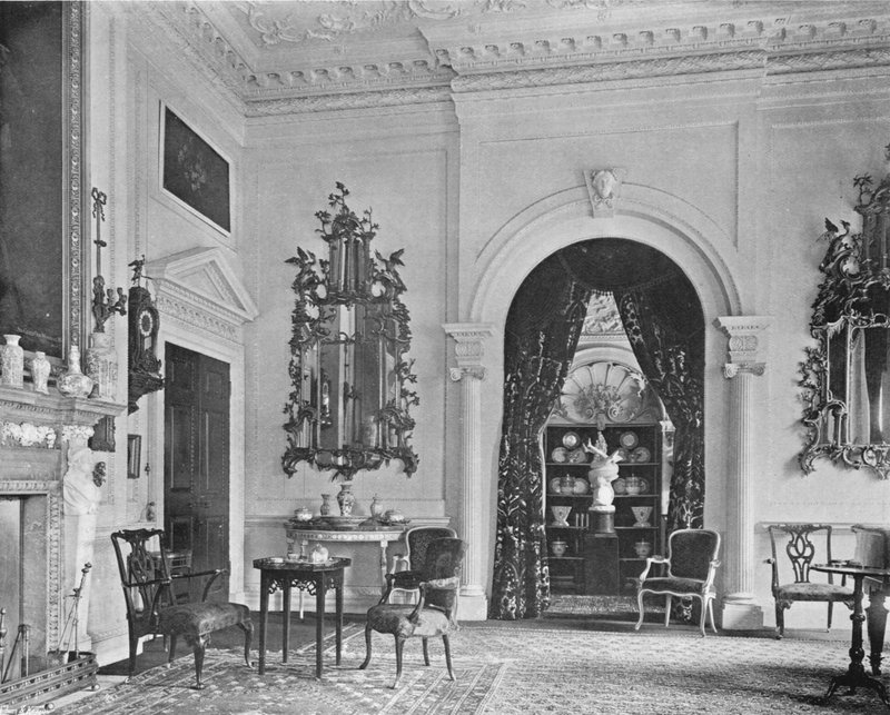 Miroirs Chippendale - Salon blanc - Charles Latham