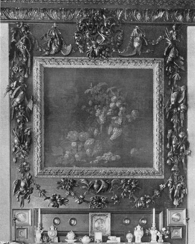 Sculpture de Gibbons dans le salon - Charles Latham