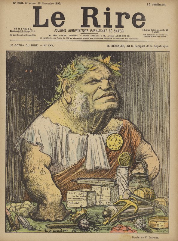 Bérenger, Illustration pour Le Rire - Charles Leandre
