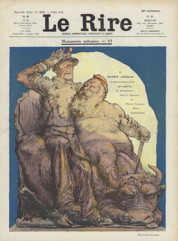 Caricature de Henry Chéron, sous-secrétaire d