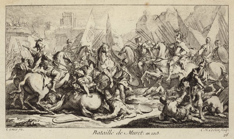 Bataille de Muret, France, Croisade des Albigeois - Charles Nicolas II Cochin