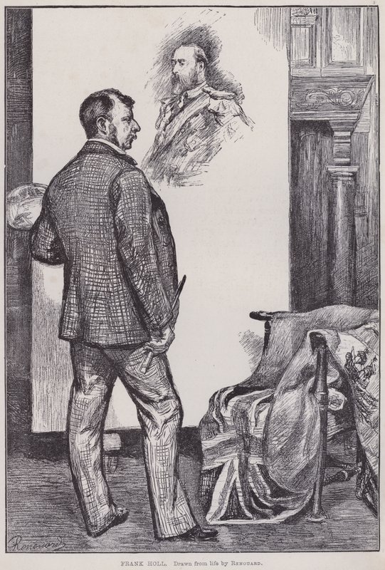 Frank Holl, peignant dans son atelier - Charles Paul Renouard