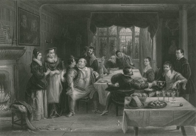 Falstaff et ses amis, les Joyeuses Commères de Windsor - Charles Robert Leslie