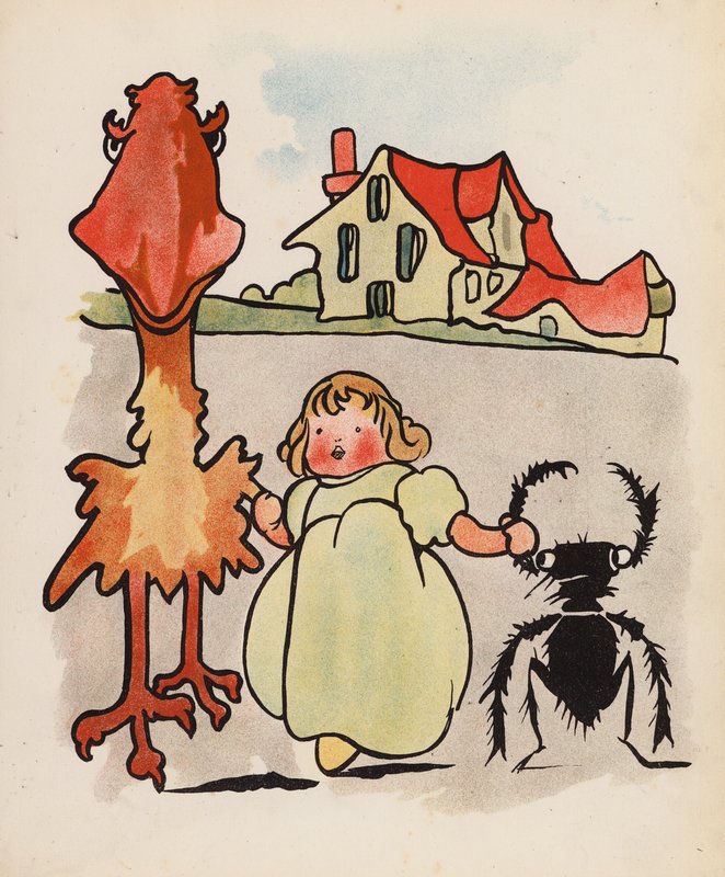 Nonsense : Bébé, oiseau et scarabée en promenade - Charles Robinson
