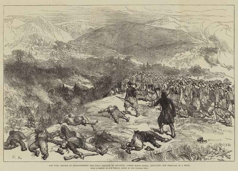 La guerre, bataille de Kniejesevacz, la première brigade d