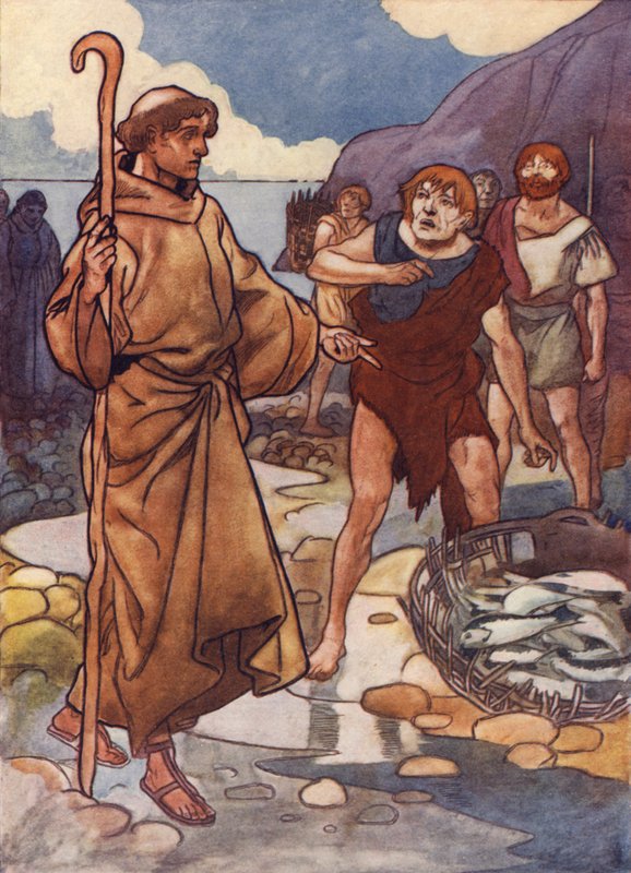 Les indigènes hostiles refusant même de lui donner du poisson de rivière - Charles Robinson