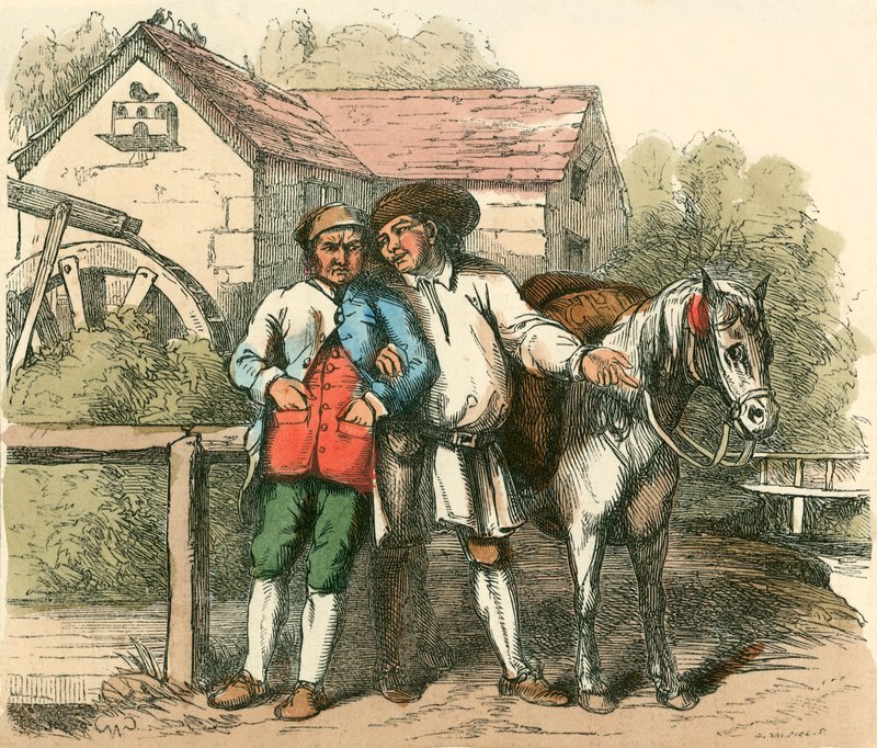 Cheery louant le poney - Charles West Cope