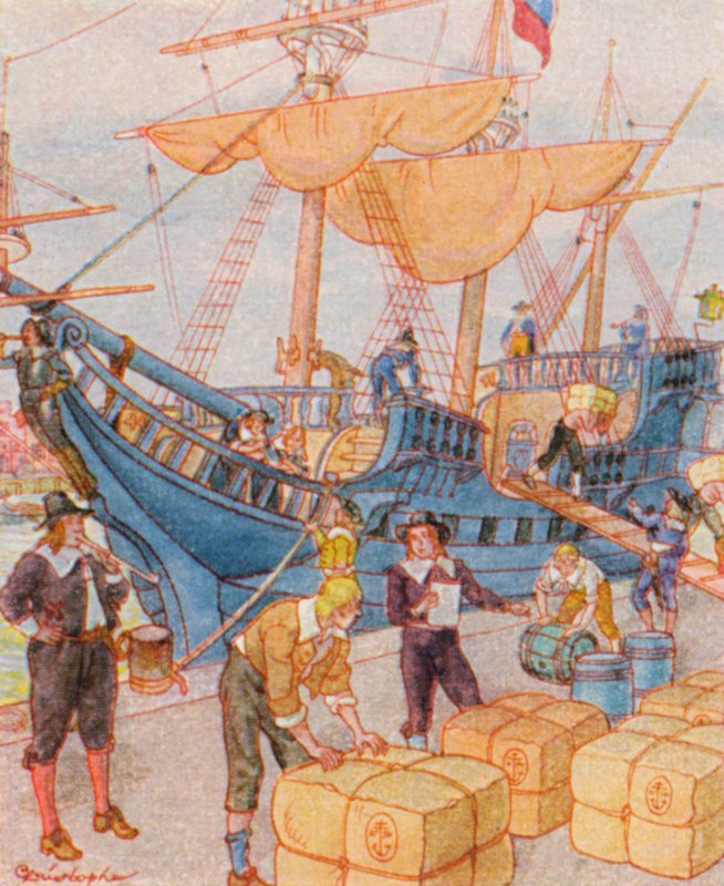 Port avec balles de tabac - Christophe (1856 1945)
