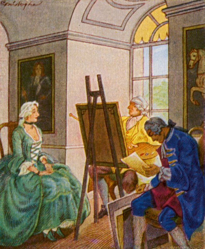 Séance de portrait au château - Christophe (1856 1945)