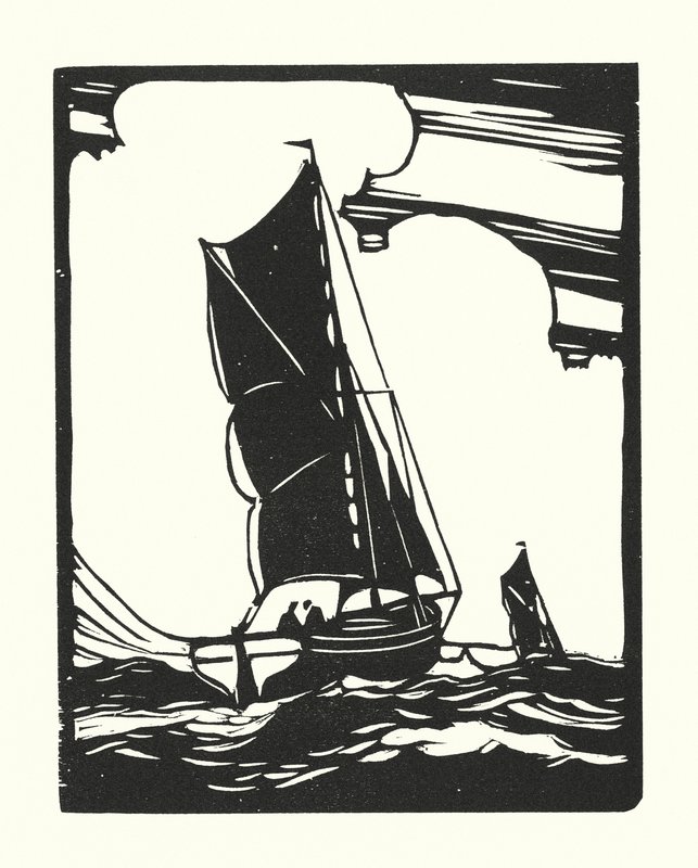 Bateaux de pêche et barges : Leigh Bawley - Cyril A. Wilkinson