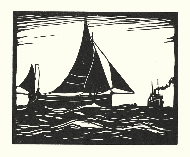 Bateaux de pêche et barges : Plymouth Hooker - Cyril A. Wilkinson