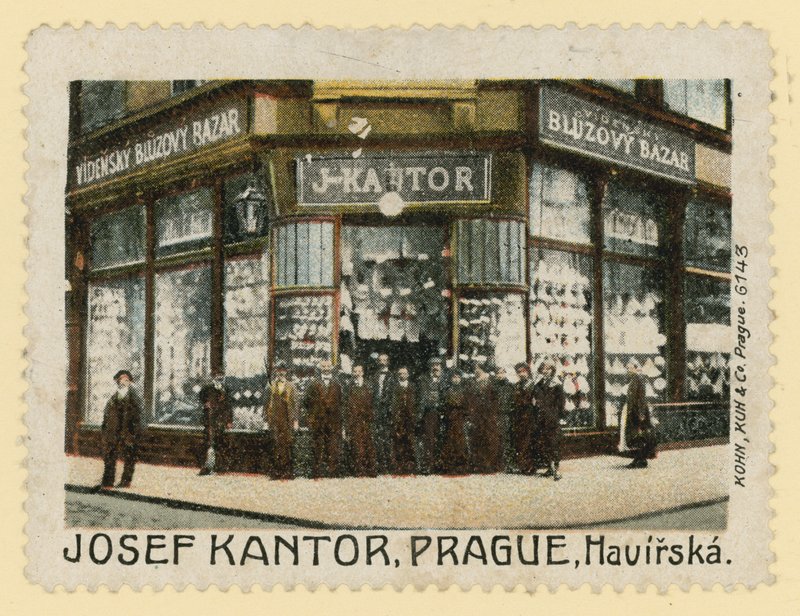 Devanture du magasin de Josef Kantor, Prague - Czech School