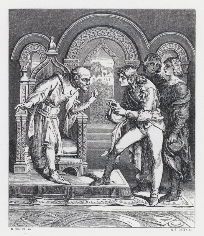 Illustration pour le poème de Tennyson, La Princesse - Daniel (after) Maclise