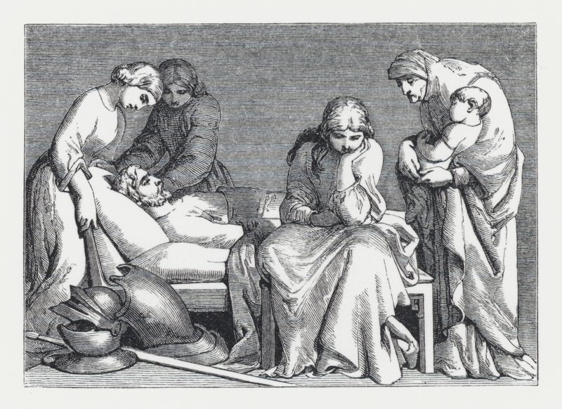 Illustration pour le poème de Tennyson, La Princesse - Daniel (after) Maclise