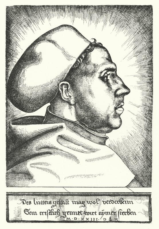 Martin Luther, réformateur protestant allemand - Daniel Hopfer