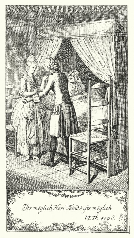 Est-ce possible, Herr Feind? Est-ce possible? (gravure) - Daniel Nikolaus (after) Chodowiecki