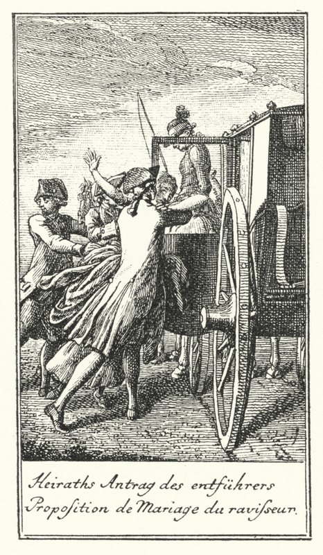 Proposition de mariage du ravisseur - Daniel Nikolaus (after) Chodowiecki