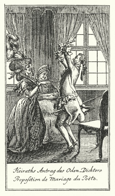 Proposition de mariage du poète - Daniel Nikolaus (after) Chodowiecki