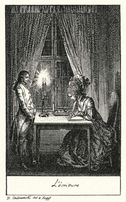 Écriture (gravure) - Daniel Nikolaus (after) Chodowiecki