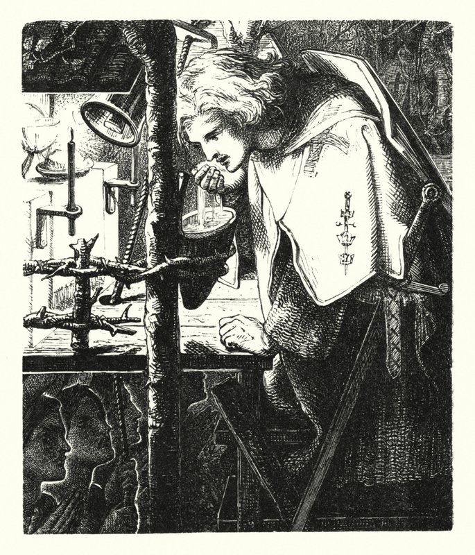 Sir Galahad - Dante Gabriel (after) Rossetti