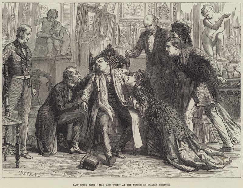 Dernière scène de Man and Wife, au Prince of Wales