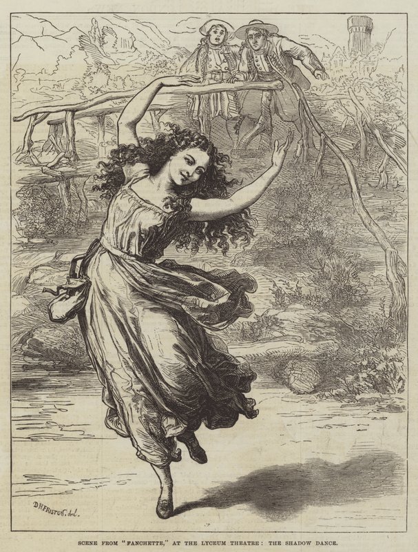 Scène de Fanchette, au Lyceum Theatre, la danse de l