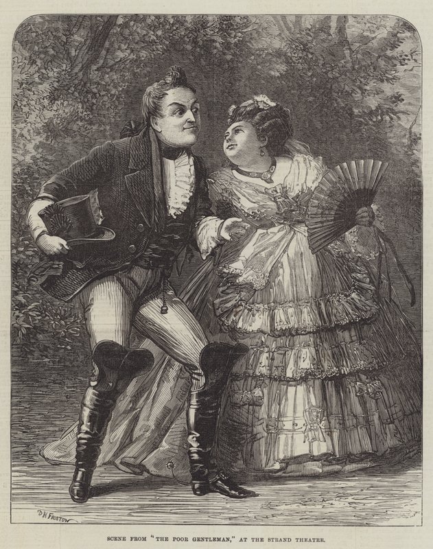 Scène de The Poor Gentleman, au Strand Theatre - David Henry Friston