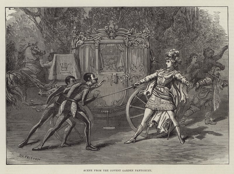 Scène de la pantomime de Covent Garden - David Henry Friston