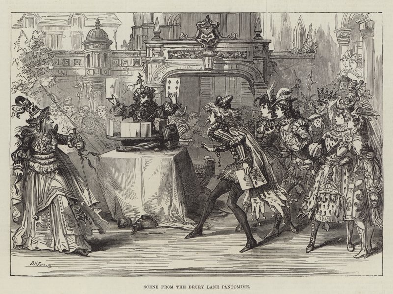 Scène de la pantomime de Drury Lane - David Henry Friston