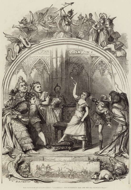 La Pantomime à Covent-Garden, Cendrillon, le Bal des Papillons et la Fête des Sauterelles - David Henry Friston