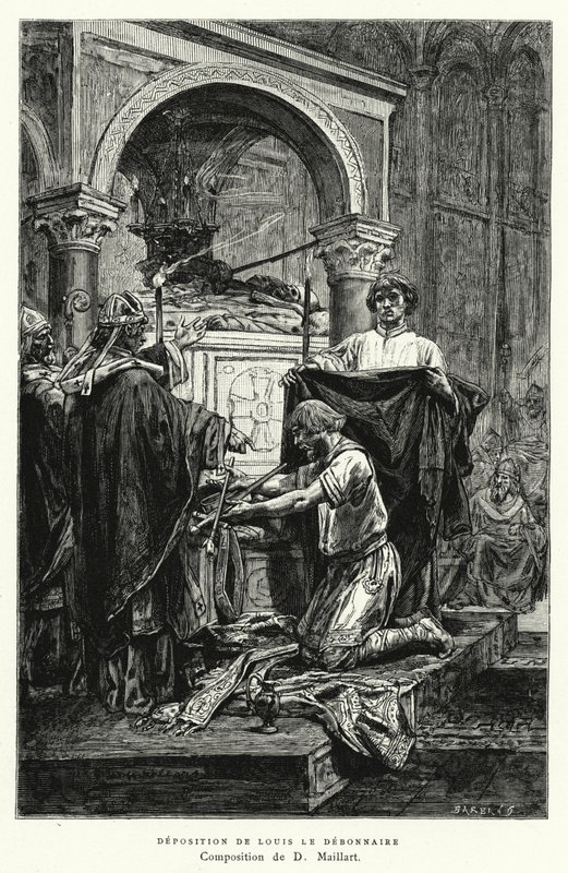 Déposition De Louis Le Débonnaire (gravure) - Diogene Ulysse Napoleon Maillart