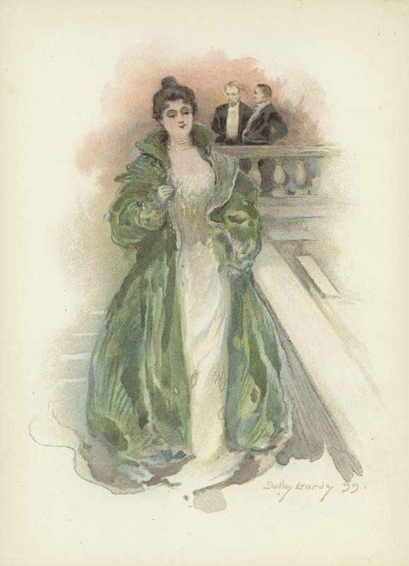 Dame de la société au Savoy Hotel, Londres - Dudley Hardy