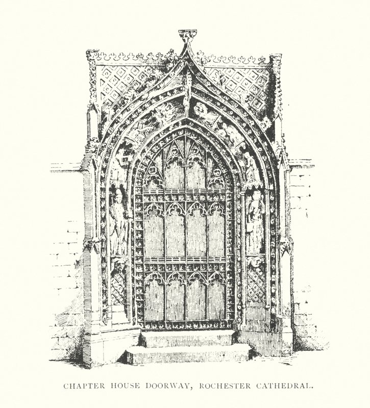 Porte de la salle capitulaire, cathédrale de Rochester - Duncan Moul