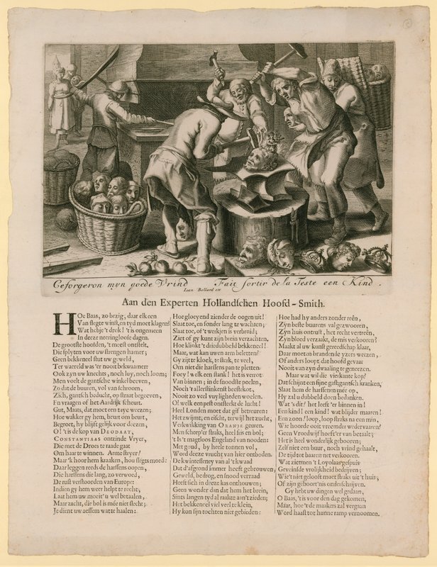 Ceforgeron myn goede vrind. Caricature concernant la succession au trône anglais, 1688-89 - Dutch School