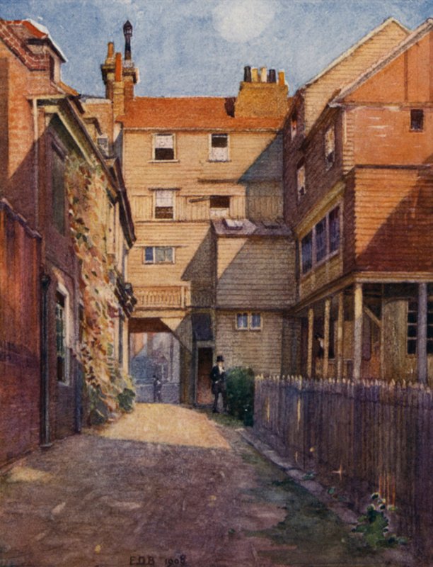 Eton : The Old Christopher Yard - E. D. Brinton
