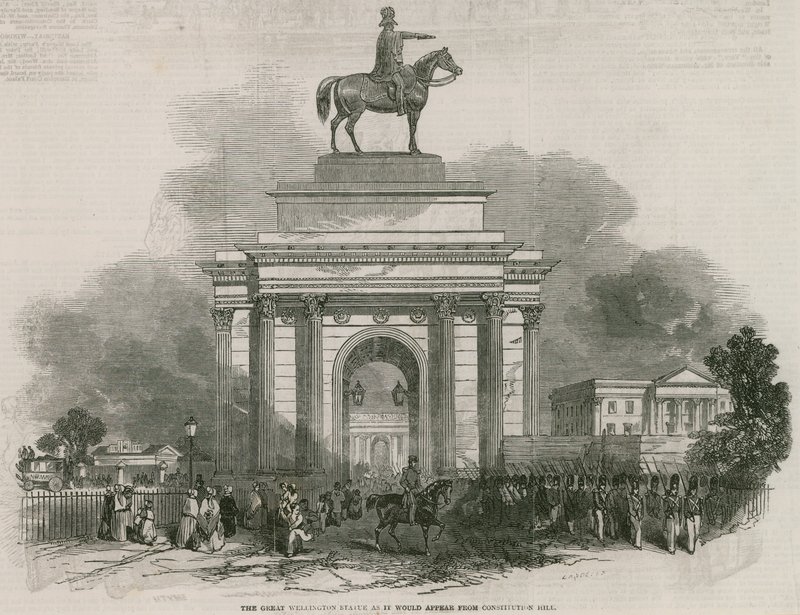 La grande statue de Wellington et l