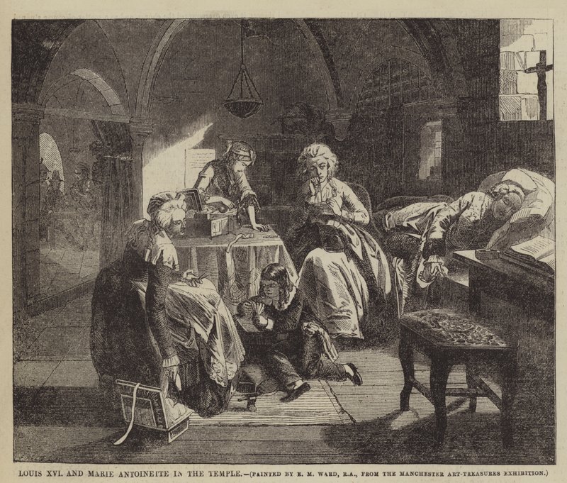 Louis XVI et Marie-Antoinette dans le Temple - Edgar Melville Ward