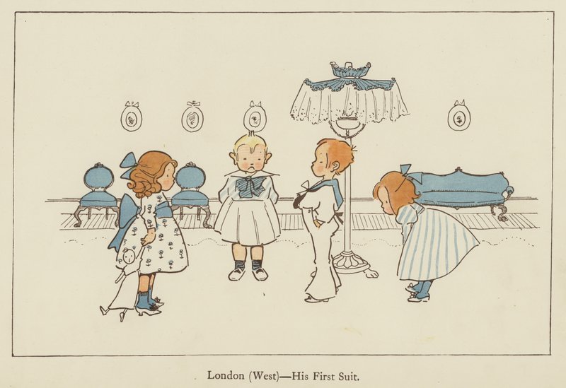 Londres (Ouest), son premier costume - Edith Farmiloe