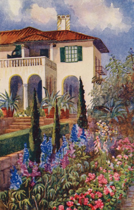 Un coin du jardin à la Villa Arcadia, Johannesburg - Edith Struben