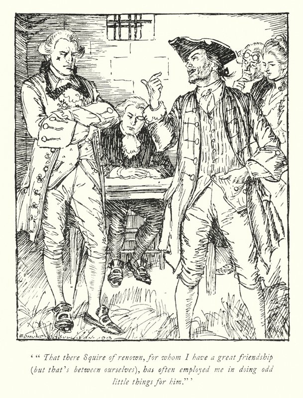 Illustration pour Le Vicaire de Wakefield par Oliver Goldsmith - Edmund Joseph Sullivan