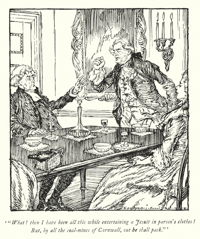 Illustration pour Le Vicaire de Wakefield par Oliver Goldsmith - Edmund Joseph Sullivan
