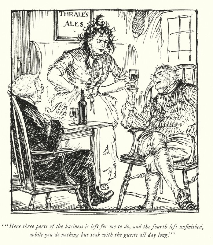 Illustration pour Le Vicaire de Wakefield par Oliver Goldsmith - Edmund Joseph Sullivan