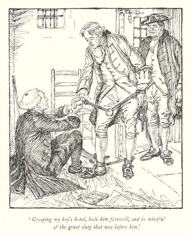 Illustration pour Le Vicaire de Wakefield par Oliver Goldsmith - Edmund Joseph Sullivan