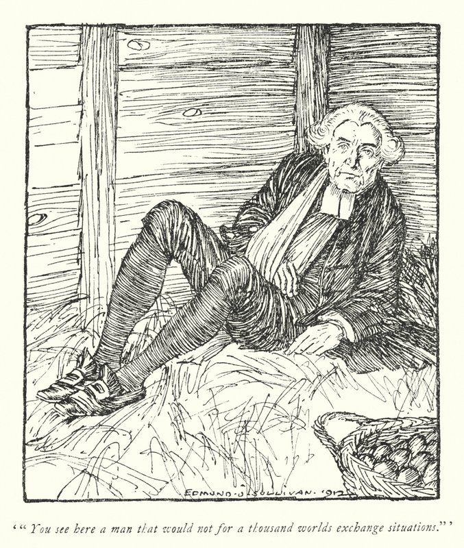 Illustration pour Le Vicaire de Wakefield par Oliver Goldsmith - Edmund Joseph Sullivan