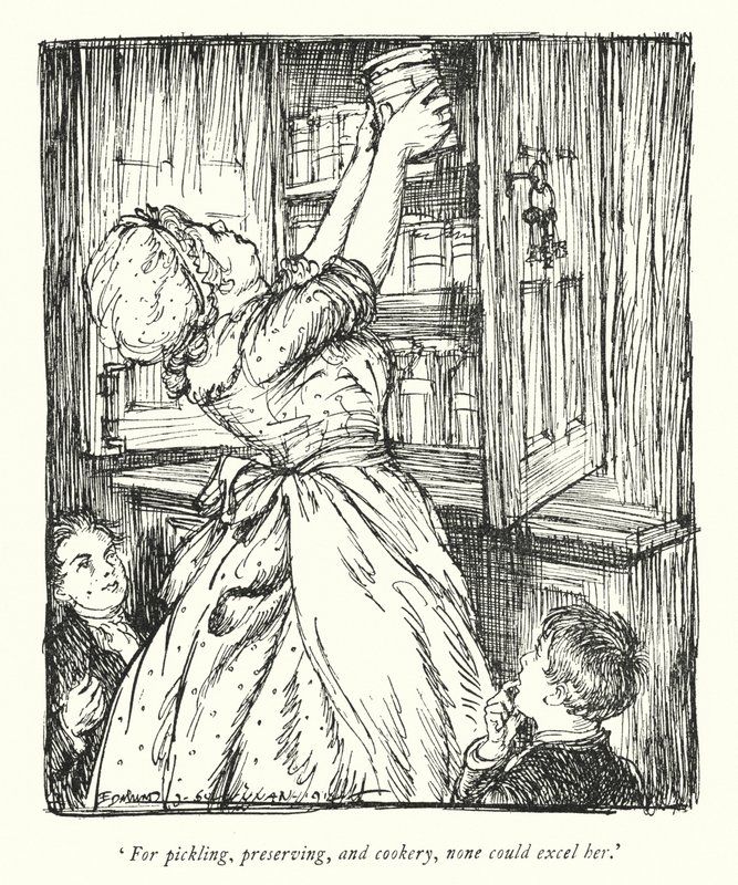 Illustration pour Le Vicaire de Wakefield par Oliver Goldsmith - Edmund Joseph Sullivan