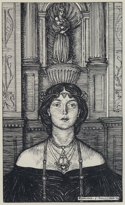 Illustration de Tennyson pour A Dream of Fair Women and Other Poems - Edmund Joseph after Sullivan