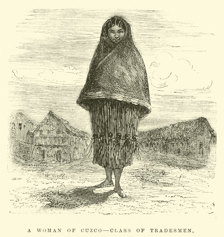 Une femme de Cuzco, classe des commerçants - Edouard Riou